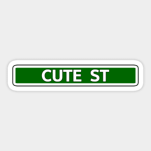 Cute Street Street Sign Sticker